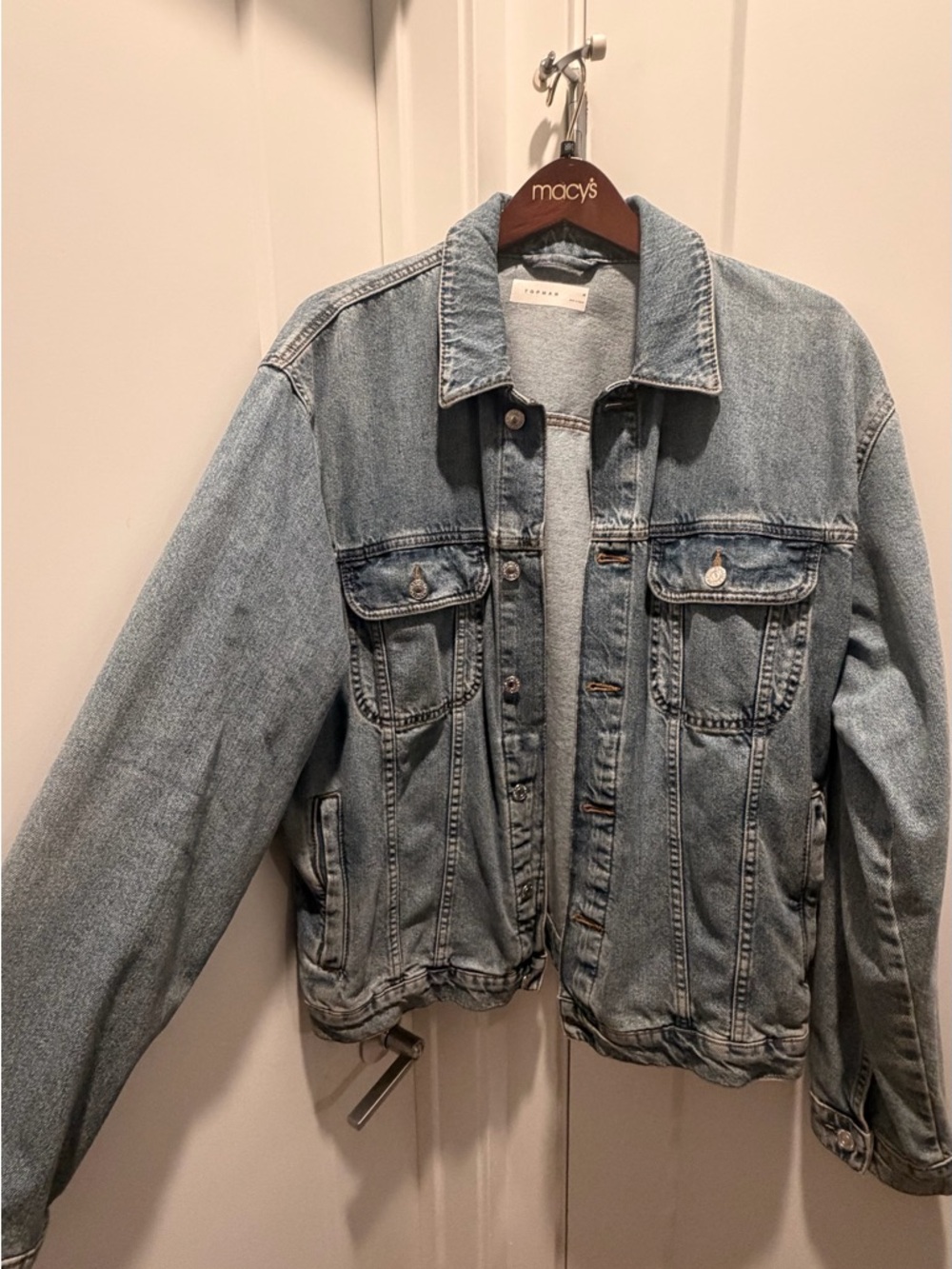 Topman Light Wash Denim Jacket